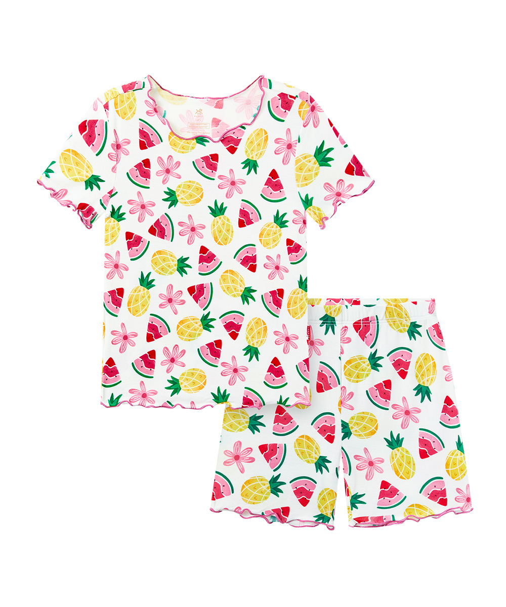 Toddler Girls Snug Fit Short Sleeve Pajamas Sets