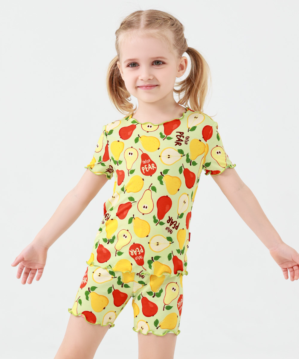 Toddler Girls Snug Fit Short Sleeve Pajamas Sets