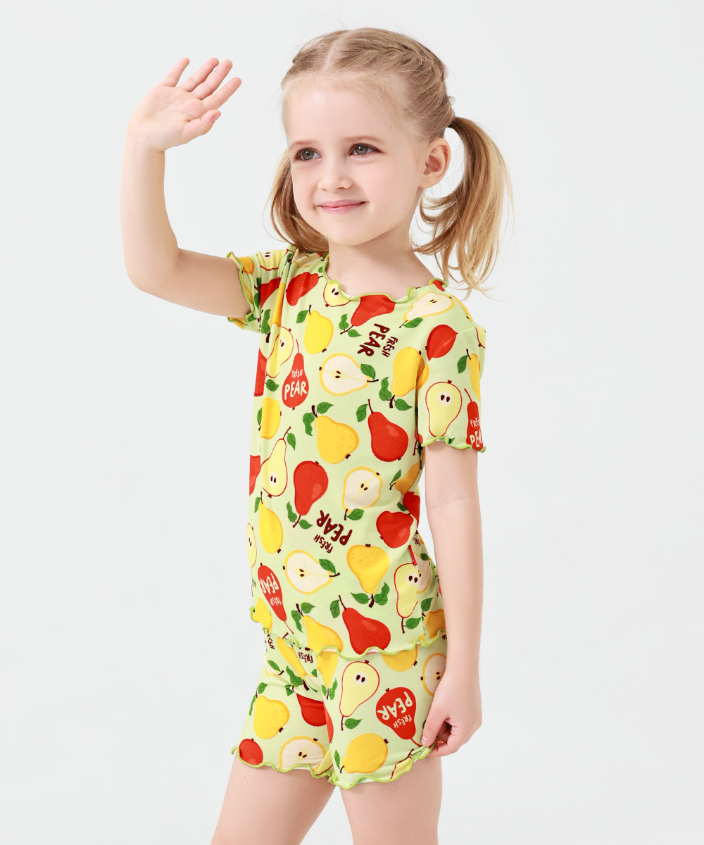Toddler Girls Snug Fit Short Sleeve Pajamas Sets