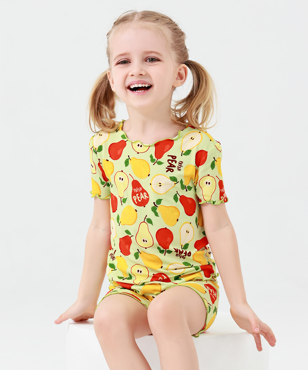 Toddler Girls Snug Fit Short Sleeve Pajamas Sets