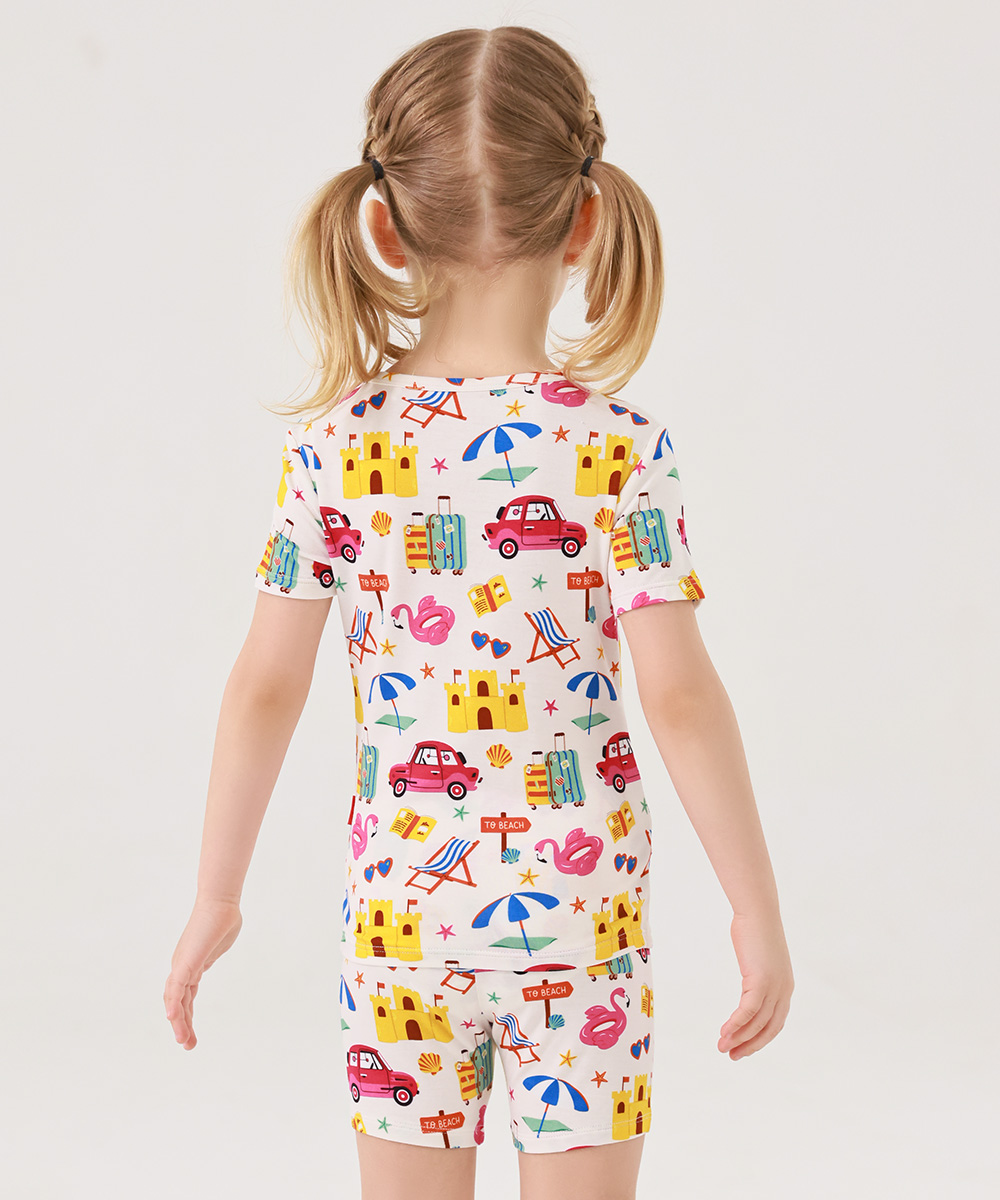 Bamboo Girls Short Sleeve Pajama Sets