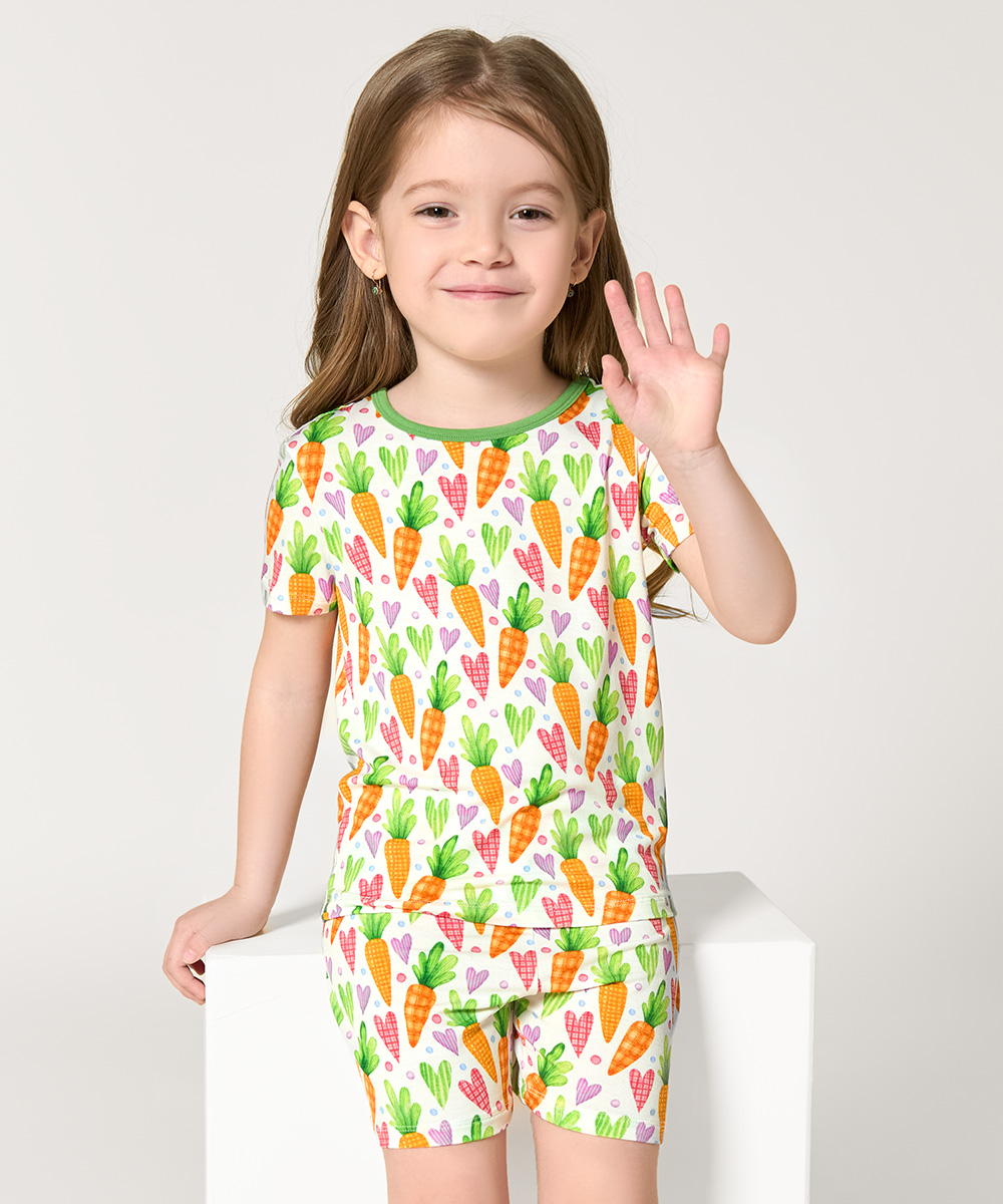 Bamboo Girls Summer Pajamas Sets
