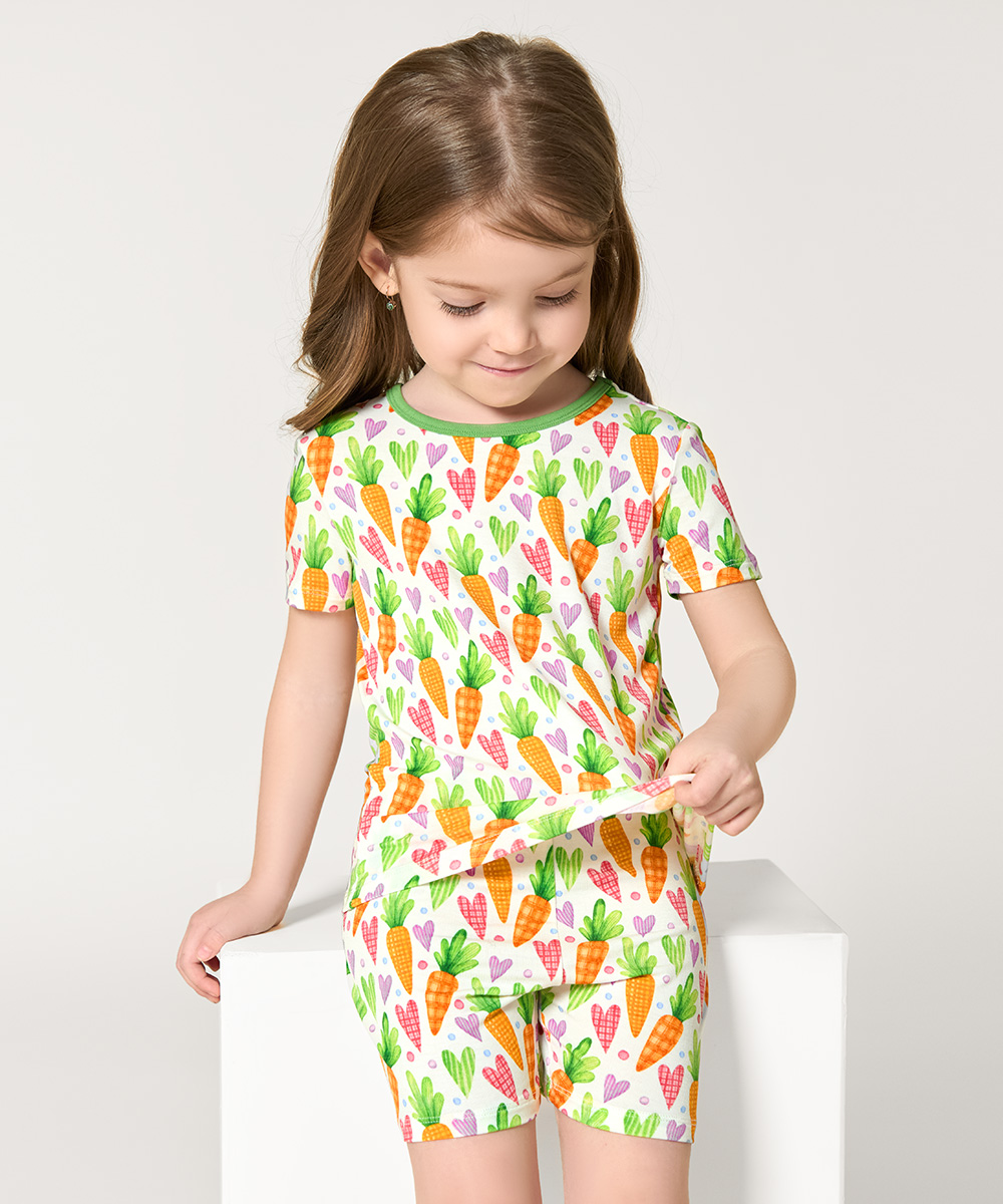 Bamboo Girls Summer Pajamas Sets