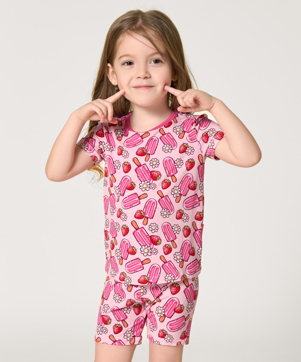 Bamboo Girls Summer Pajamas Sets
