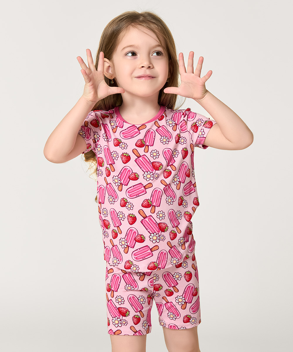 Bamboo Girls Summer Pajamas Sets