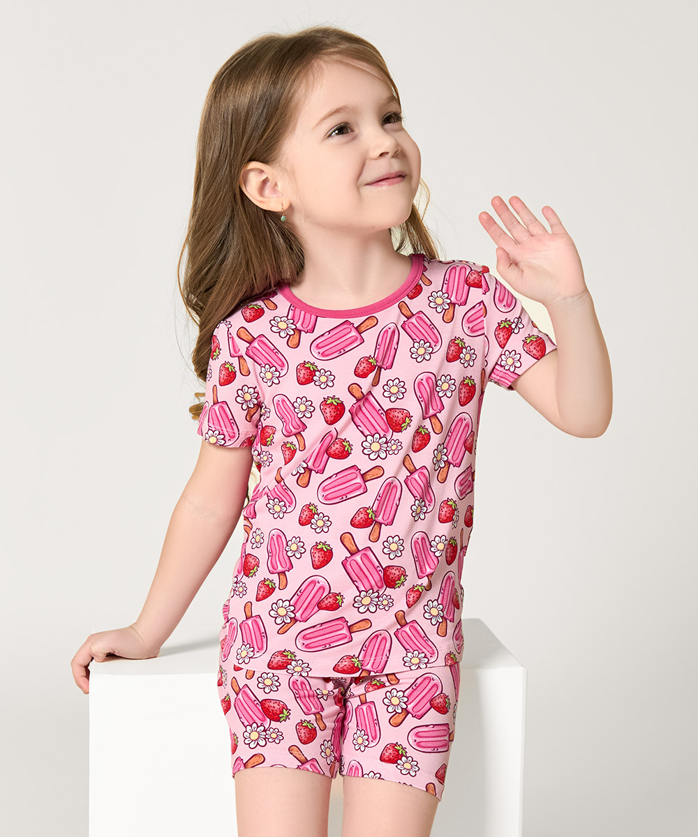Bamboo Girls Summer Pajamas Sets