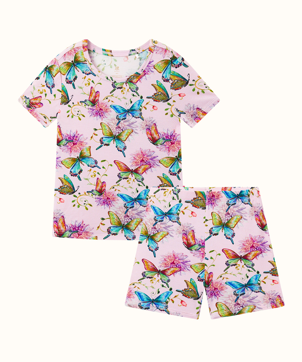 Bamboo Girls Short Sleeve Pajama Sets