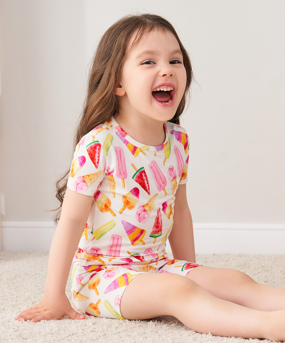 Bamboo Girls Short Sleeve Pajama Sets