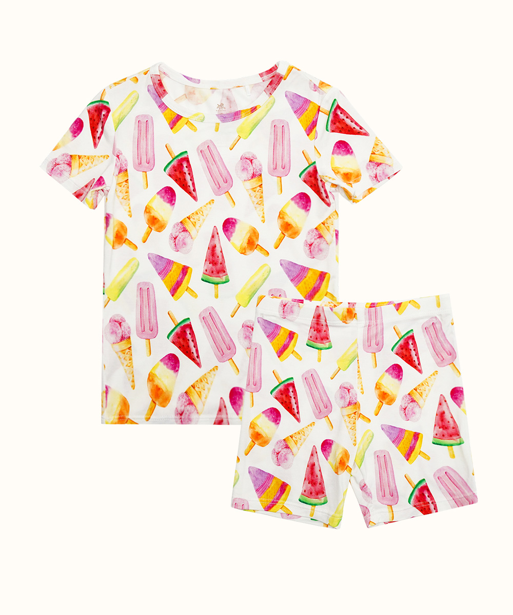 Bamboo Girls Short Sleeve Pajama Sets