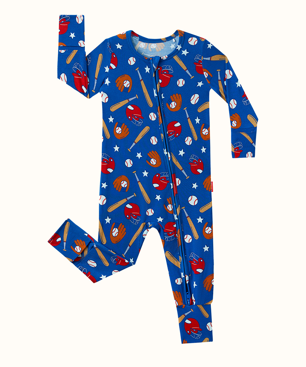 Bamboo Fold Over Baby Print Romper