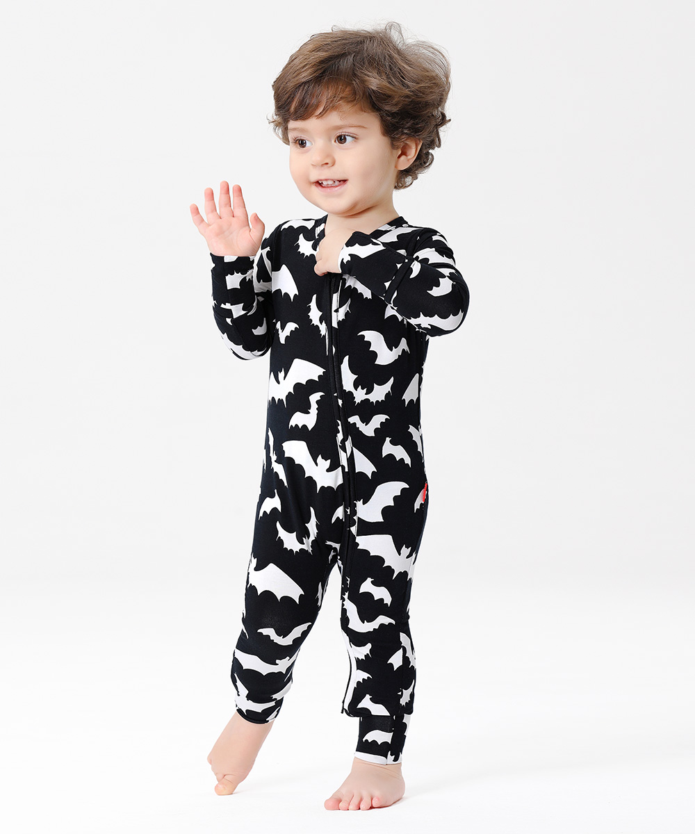 Baby Bamboo Convertible Zipper Footie Romper