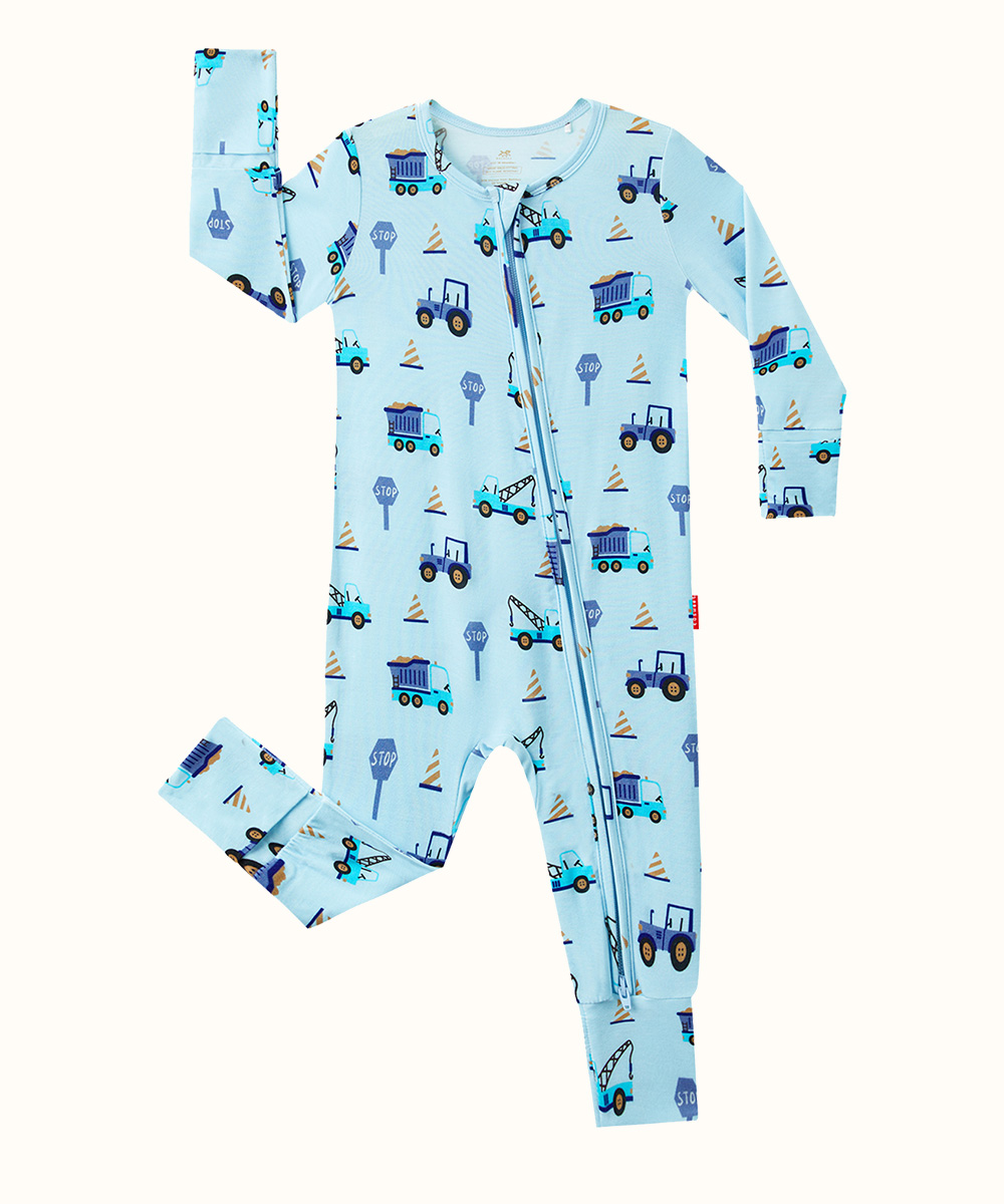 Bamboo Fold Over Baby Print Romper