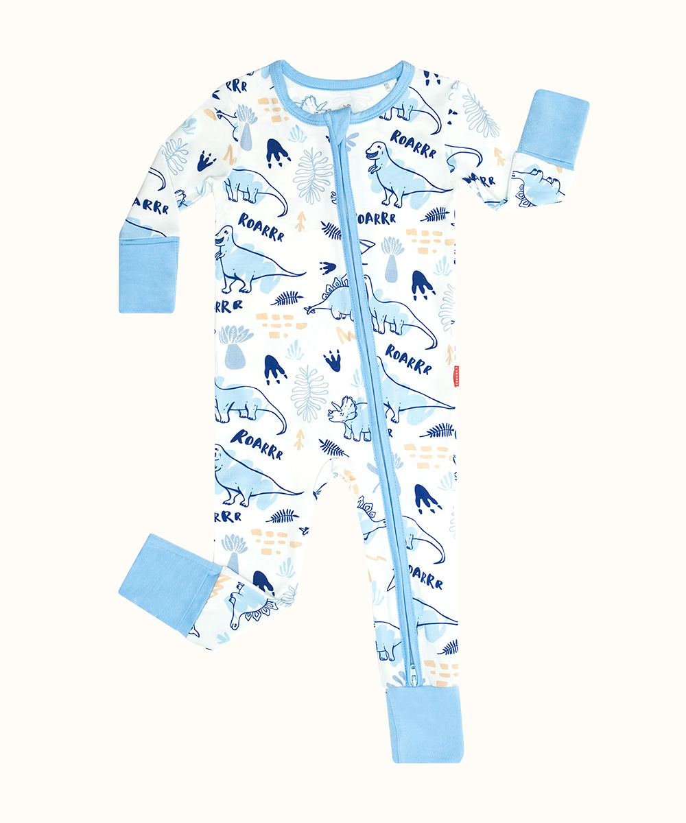 Bamboo Fold Over Baby Print Romper