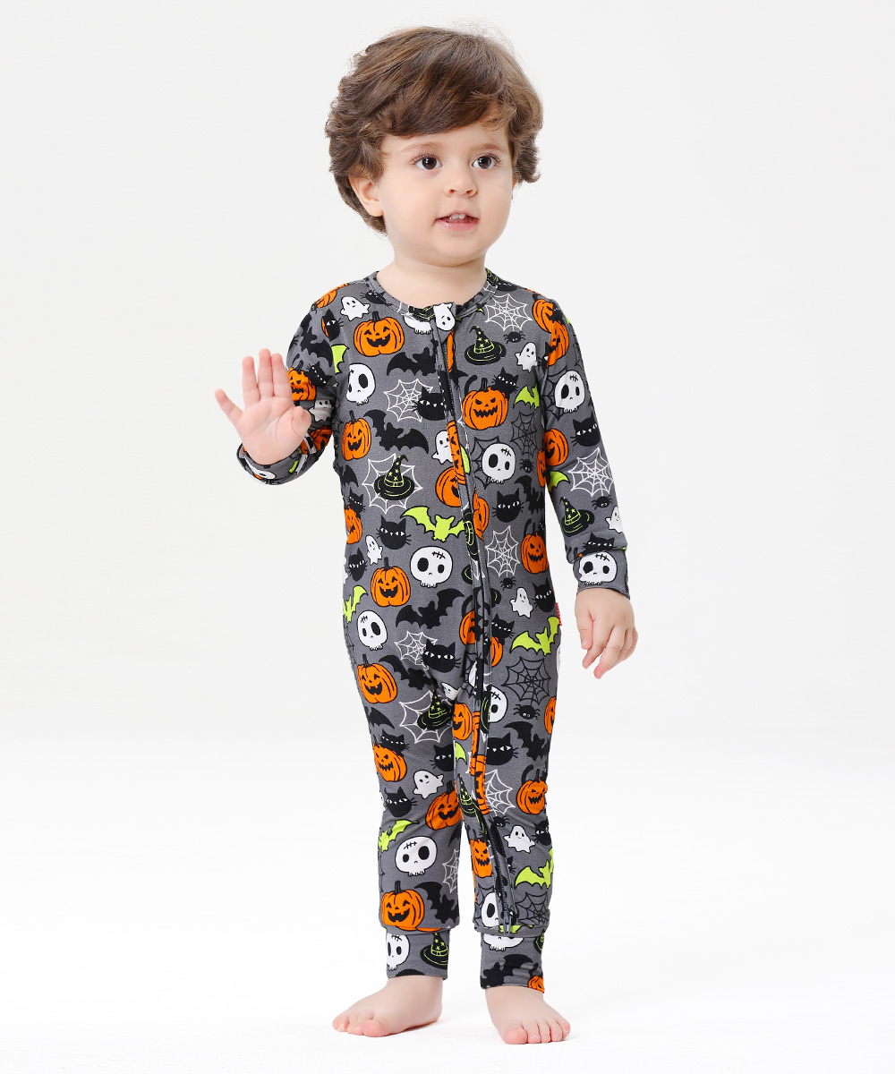 Baby Bamboo Convertible Zipper Footie Romper