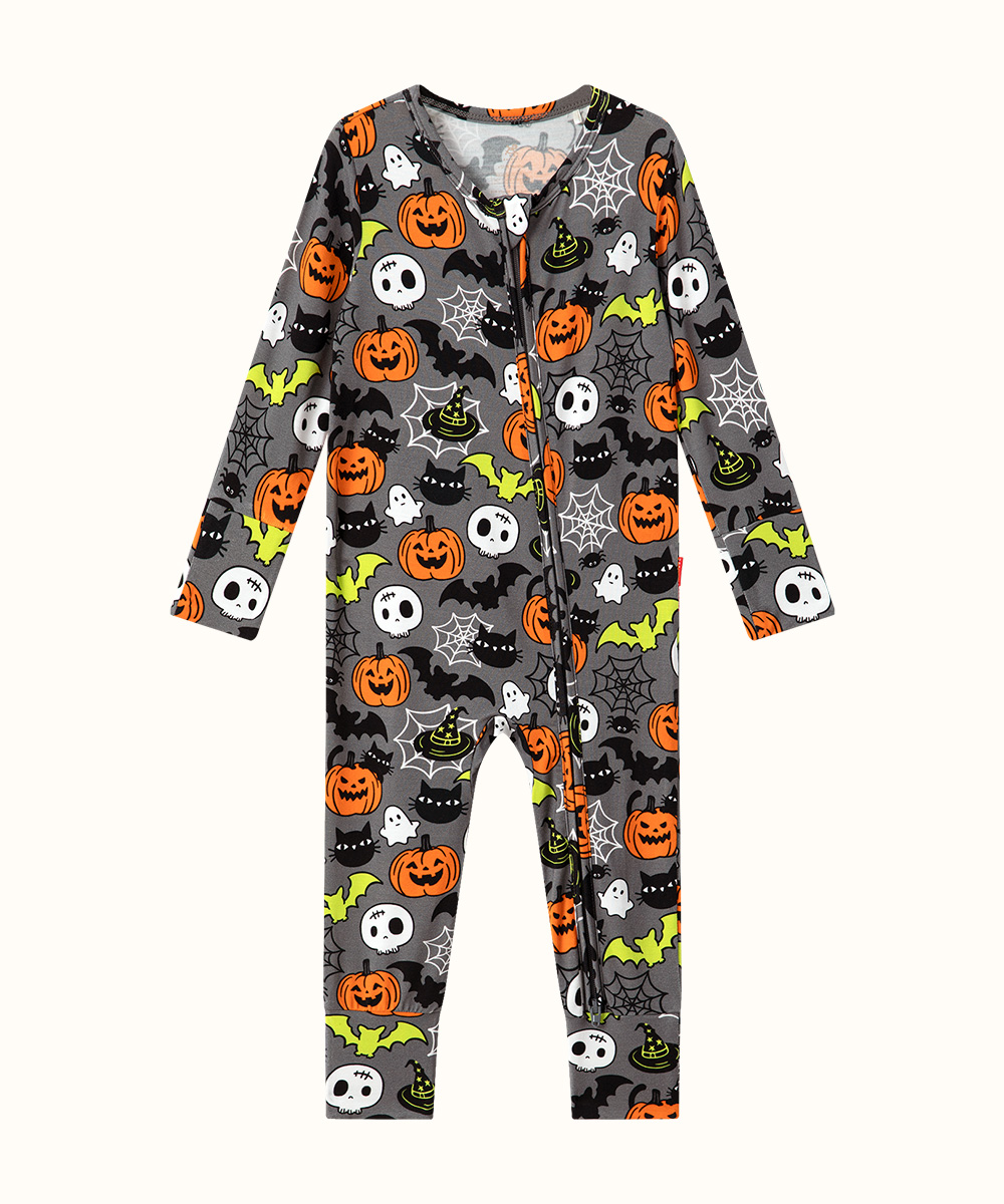 Baby Bamboo Convertible Zipper Footie Romper