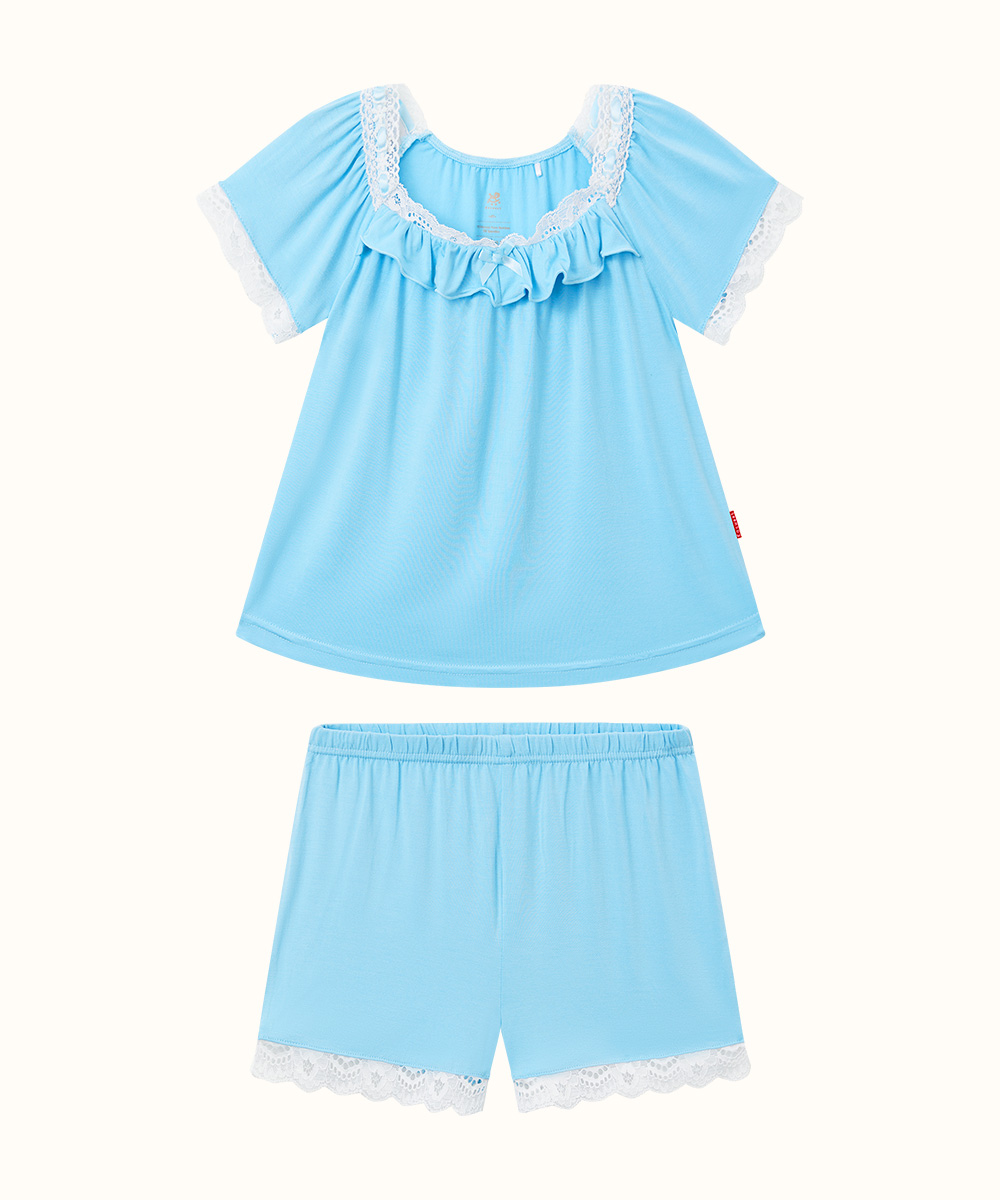 2T-6T Toddler Girls Short Sleeve Bamboo Pajamas