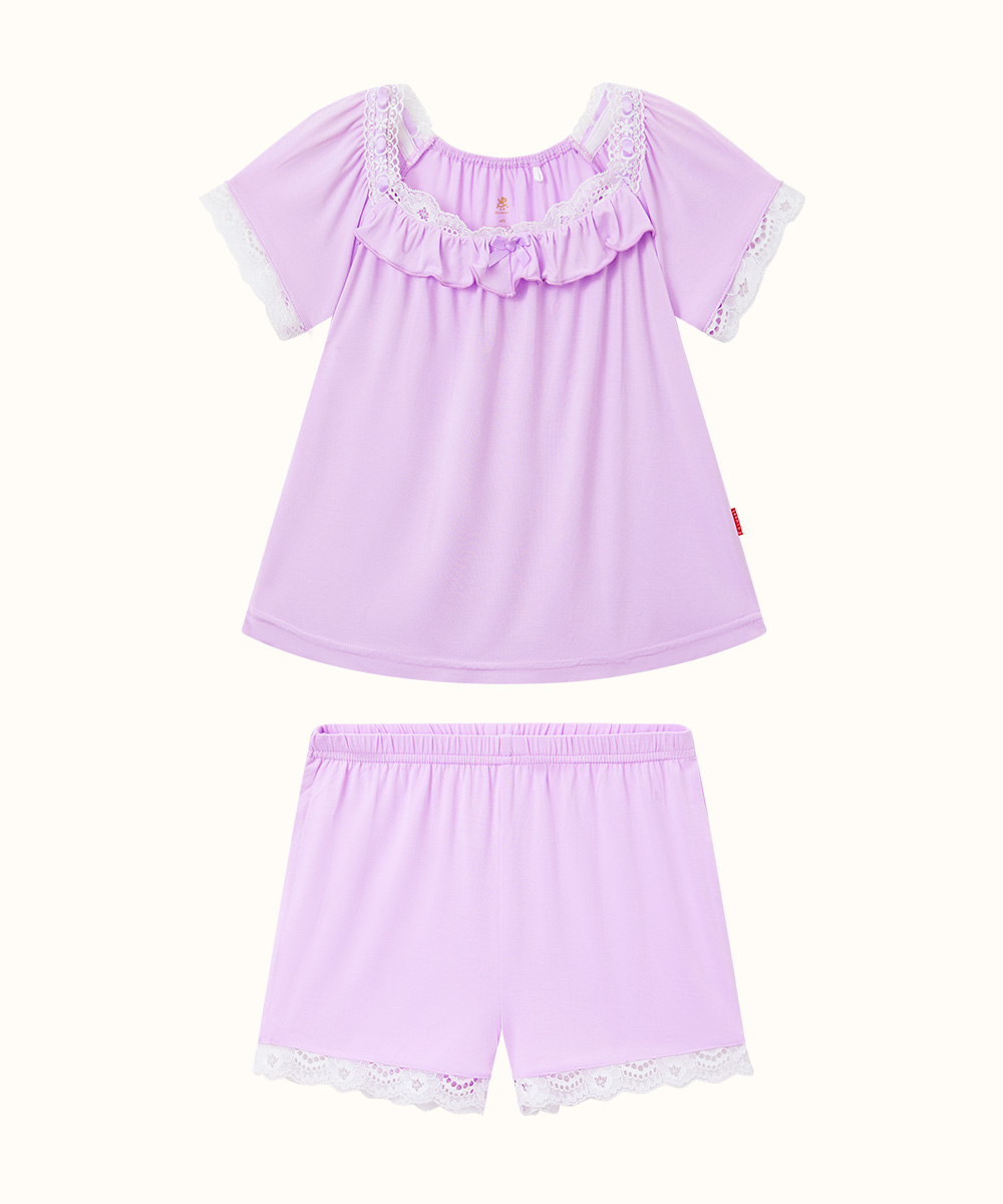 2T-6T Toddler Girls Short Sleeve Bamboo Pajamas