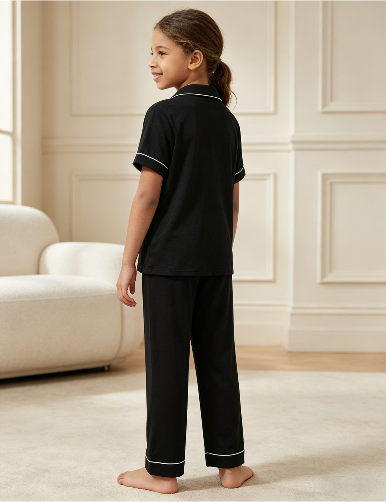 2-Piece Big Girls' Bamboo Pajama Sets