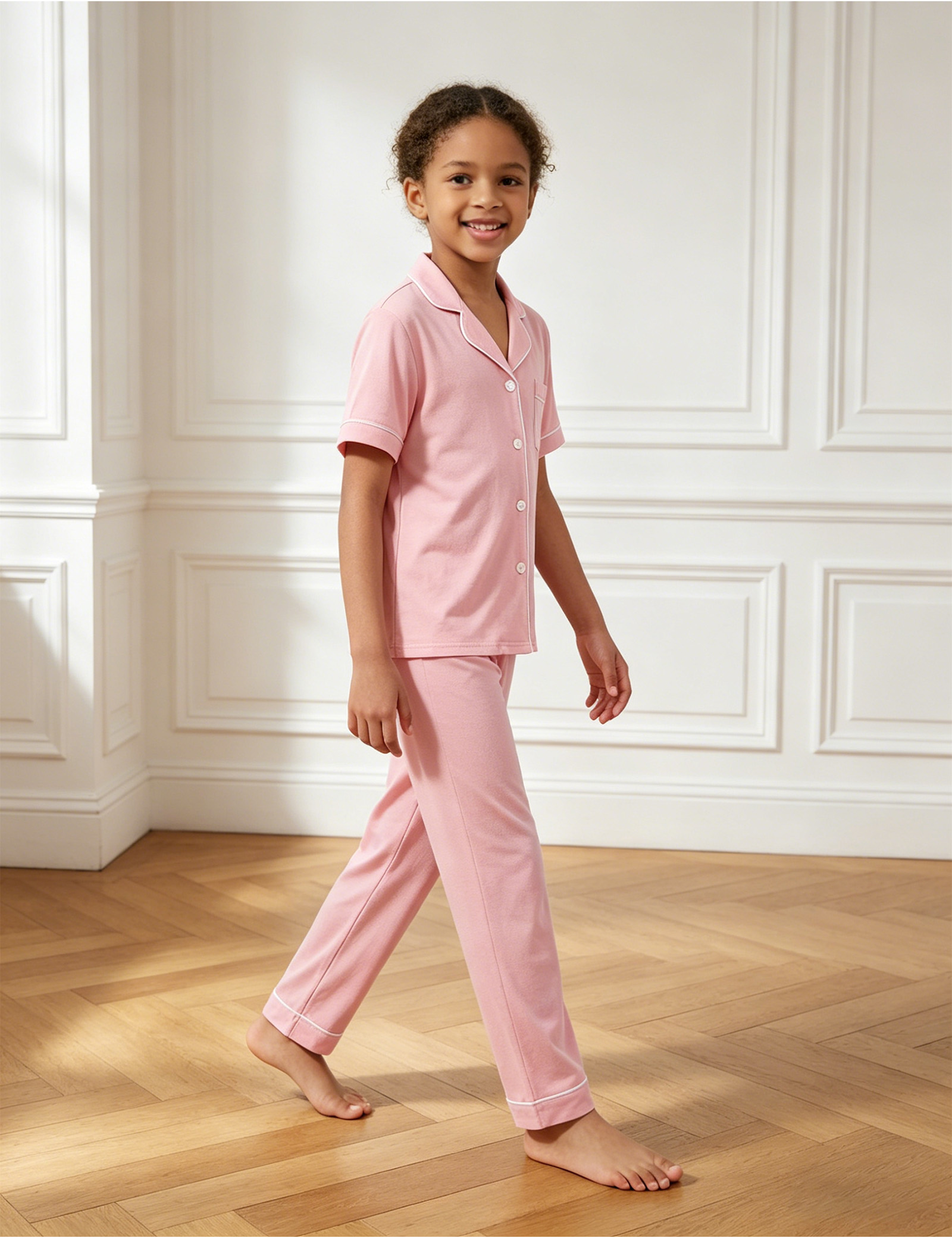 2-Piece Big Girls' Bamboo Pajama Sets