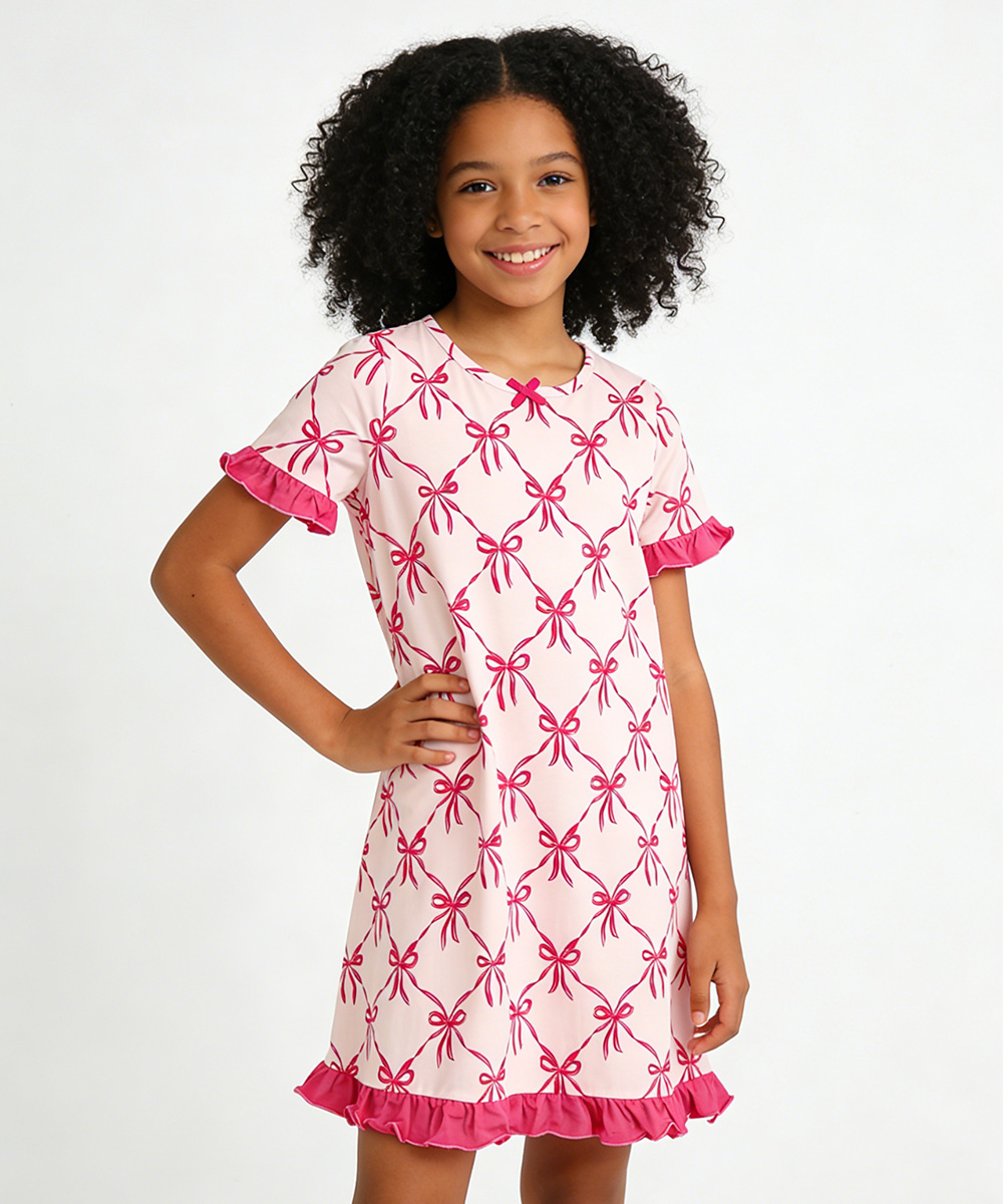 Big Girls Bamboo Ruffle Sleeve Dresses