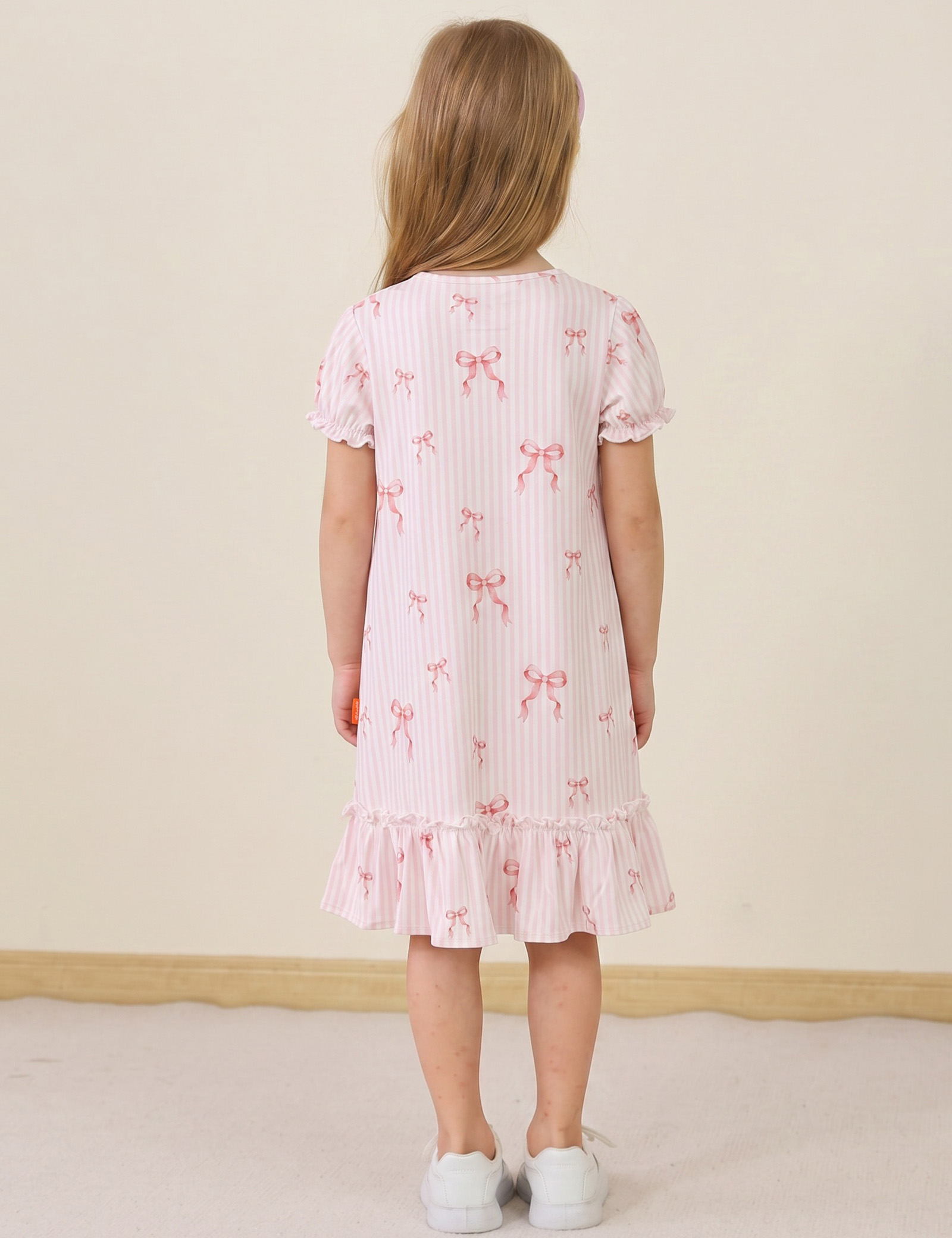 Girls' Bamboo Nightgowns | Soft Viscose from Bamboo Short Sleeve Nightdresses