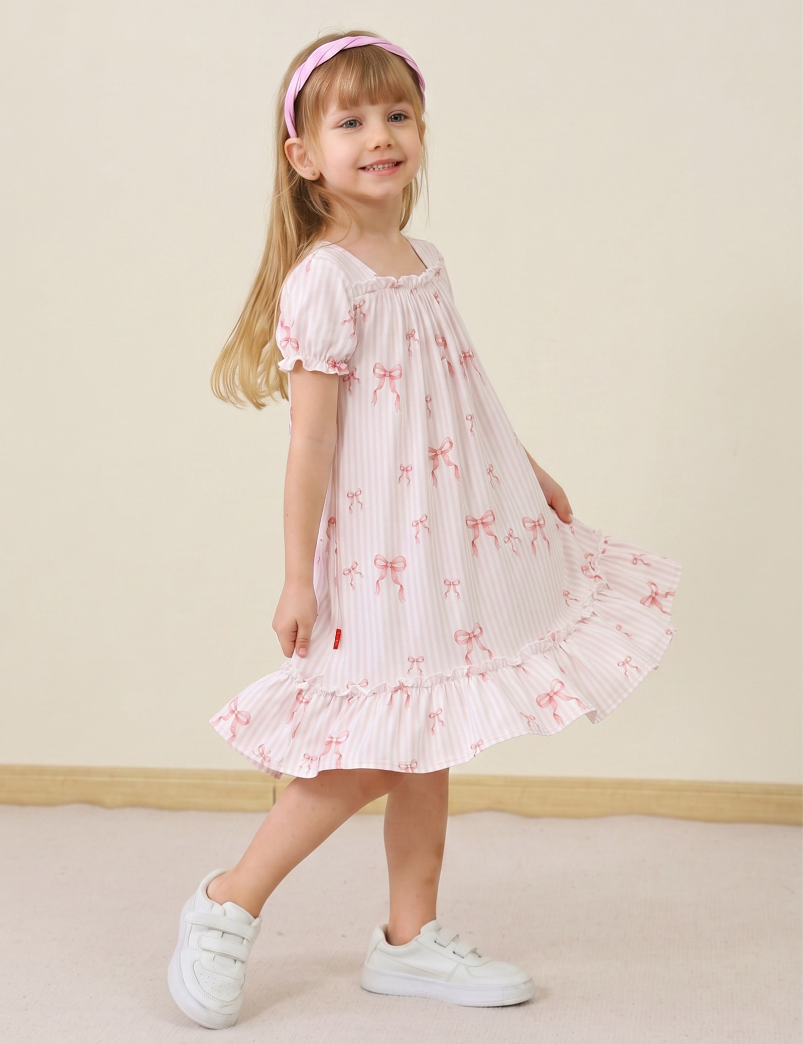 Girls' Bamboo Nightgowns | Soft Viscose from Bamboo Short Sleeve Nightdresses