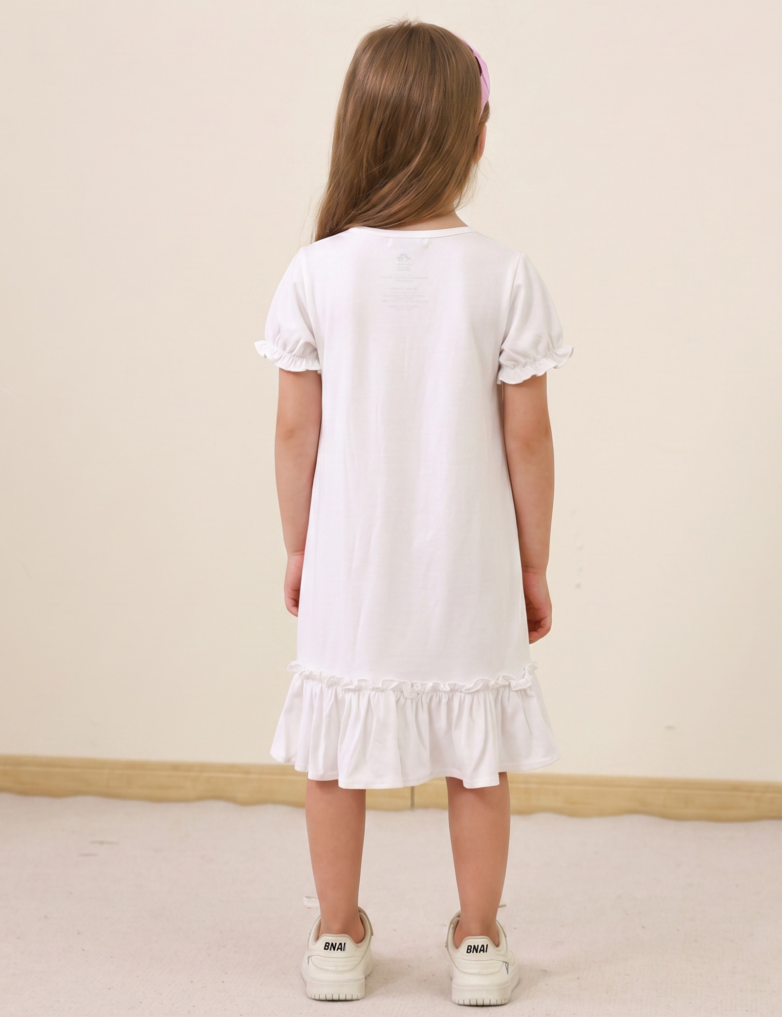 Girls' Bamboo Nightgowns | Soft Viscose from Bamboo Short Sleeve Nightdresses