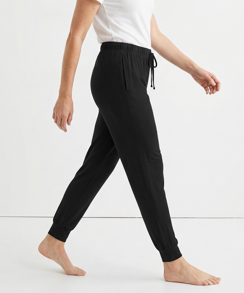 Women Bamboo Pajama Pants Drawstring Waist Loungewear with Pockets