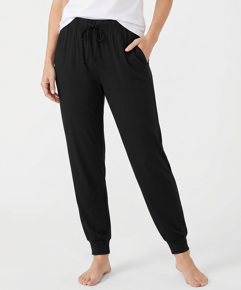 Women Bamboo Pajama Pants Drawstring Waist Loungewear with Pockets