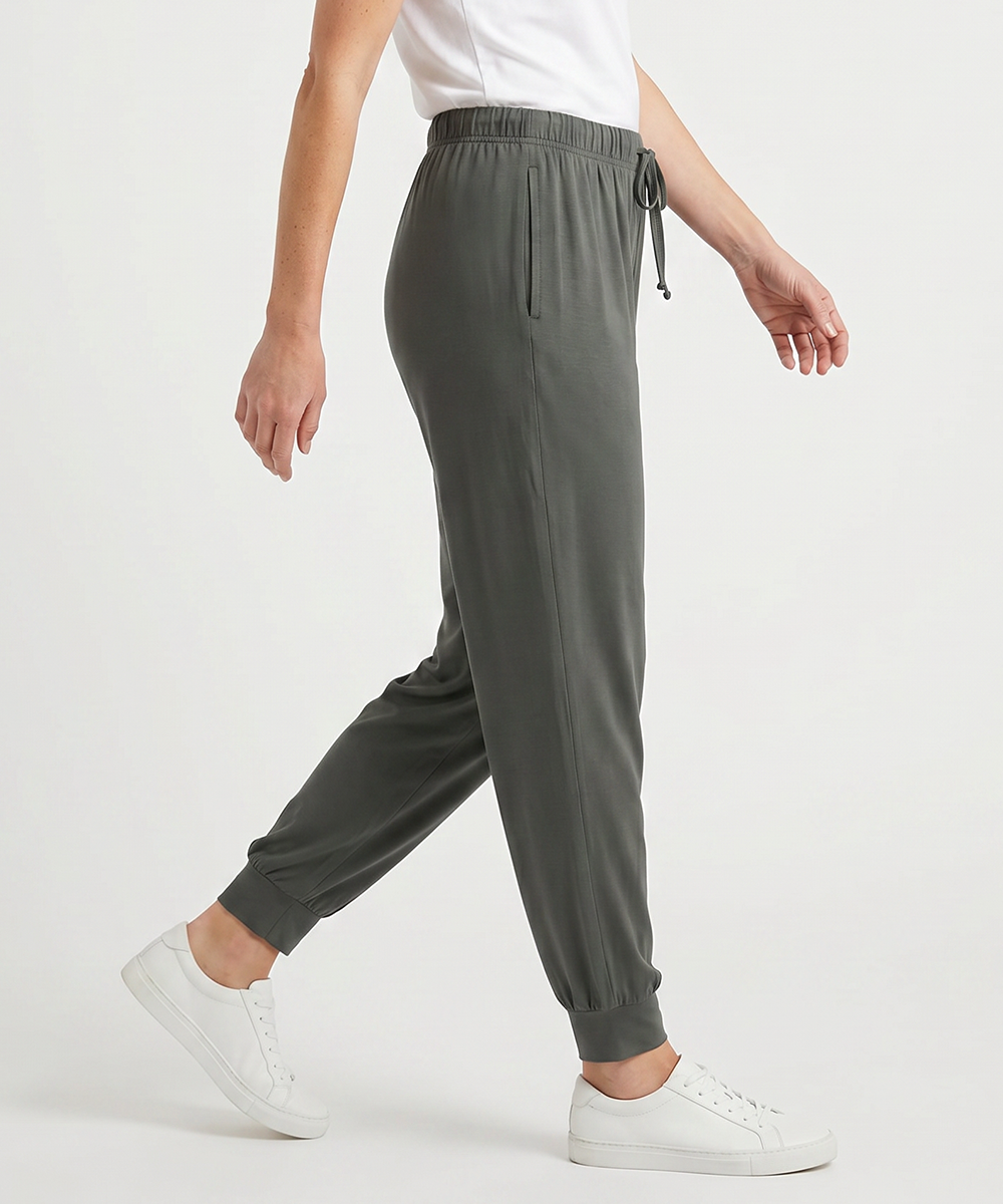 Women Bamboo Pajama Pants Drawstring Waist Loungewear with Pockets