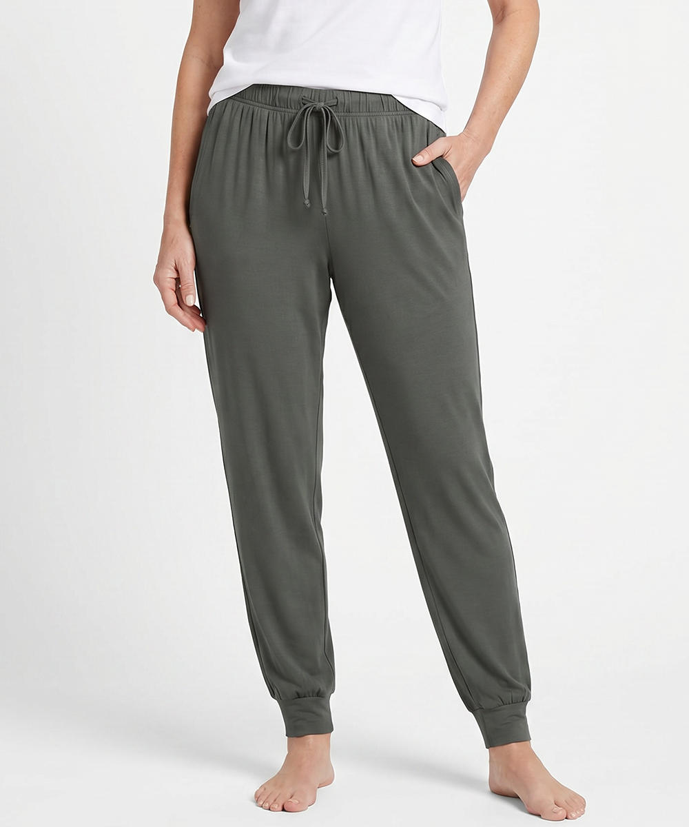 Women Bamboo Pajama Pants Drawstring Waist Loungewear with Pockets