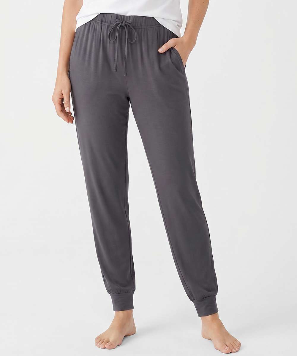 Women Bamboo Pajama Pants Drawstring Waist Loungewear with Pockets