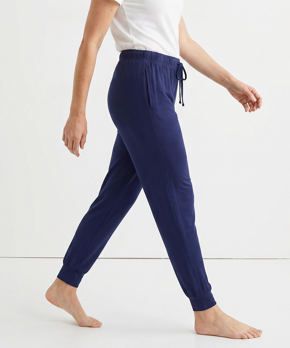 Women Bamboo Pajama Pants Drawstring Waist Loungewear with Pockets