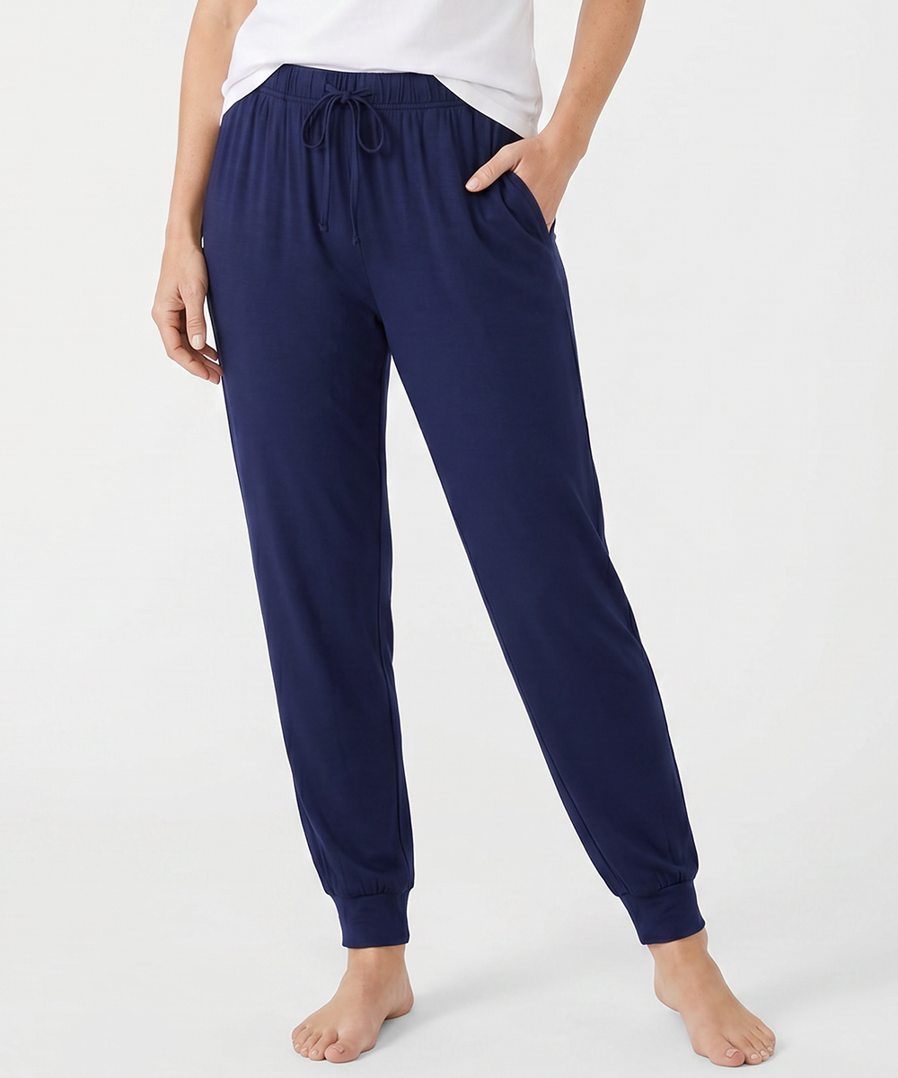 Women Bamboo Pajama Pants Drawstring Waist Loungewear with Pockets