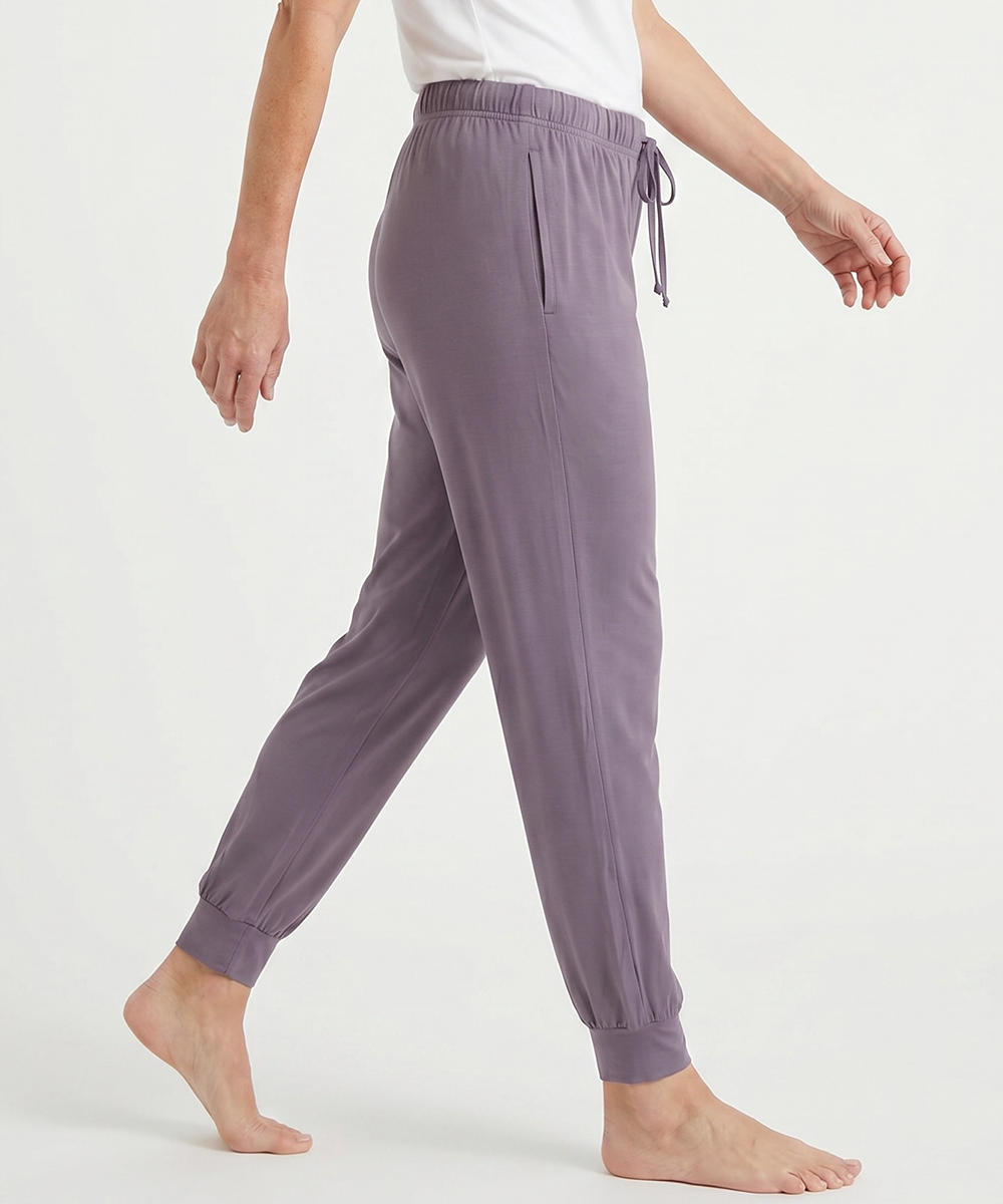 Women Bamboo Pajama Pants Drawstring Waist Loungewear with Pockets