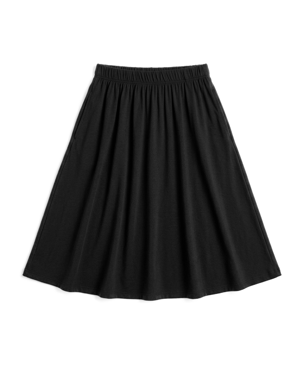 Girls Midi A-Line Bamboo Skirts for School 6-14Y