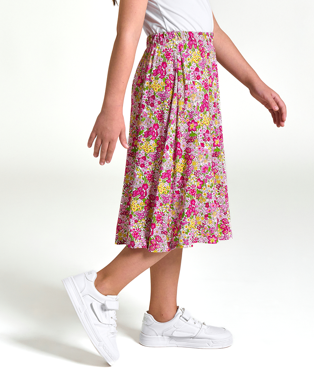 Girls Midi A-Line Bamboo Skirts for School 6-14Y