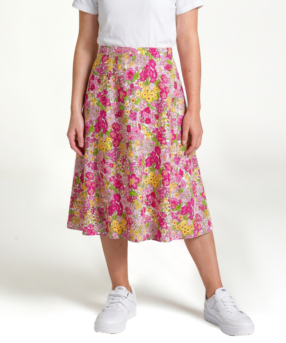 Girls Midi A-Line Bamboo Skirts for School 6-14Y