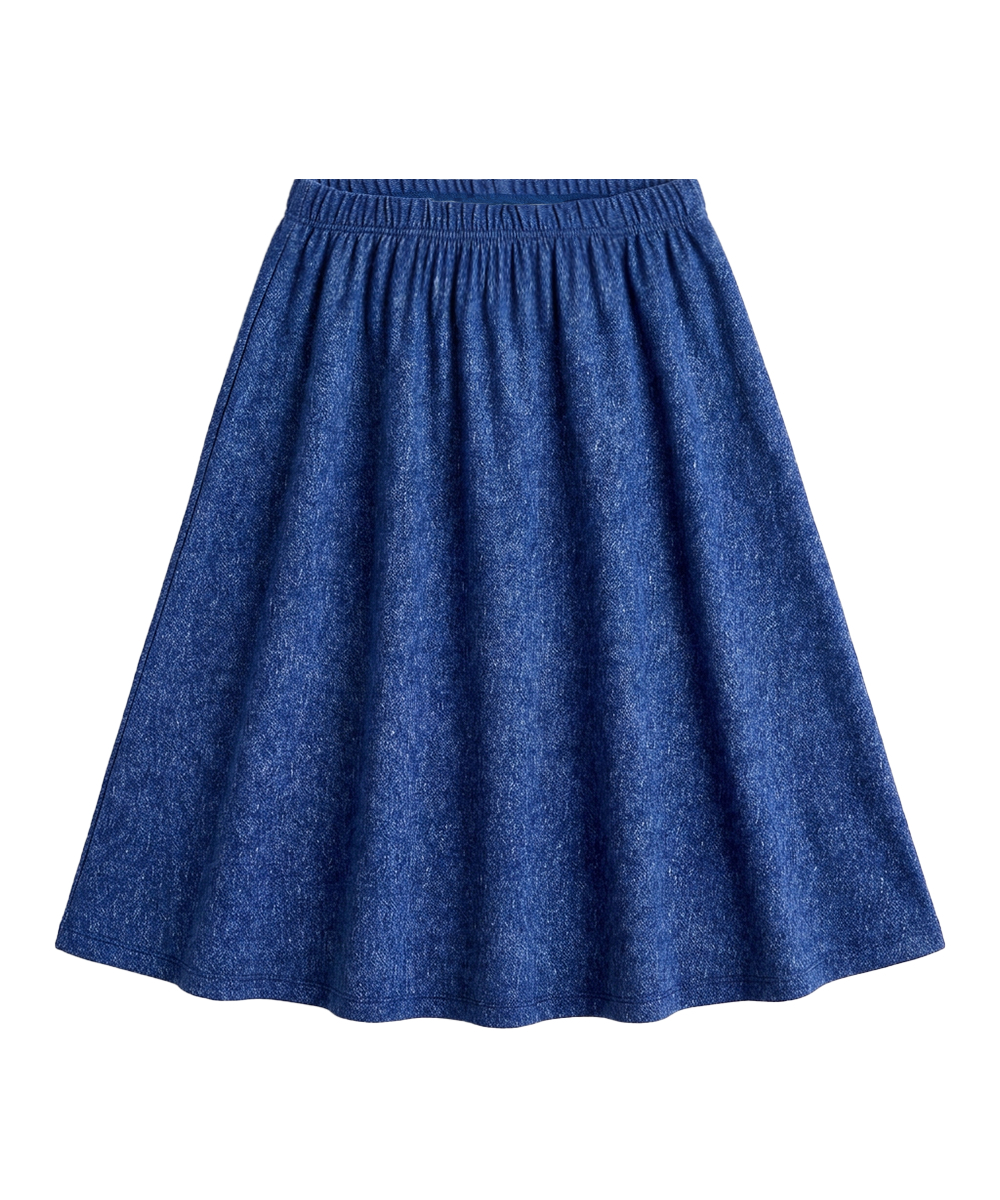 Girls Midi A-Line Bamboo Skirts for School 6-14Y