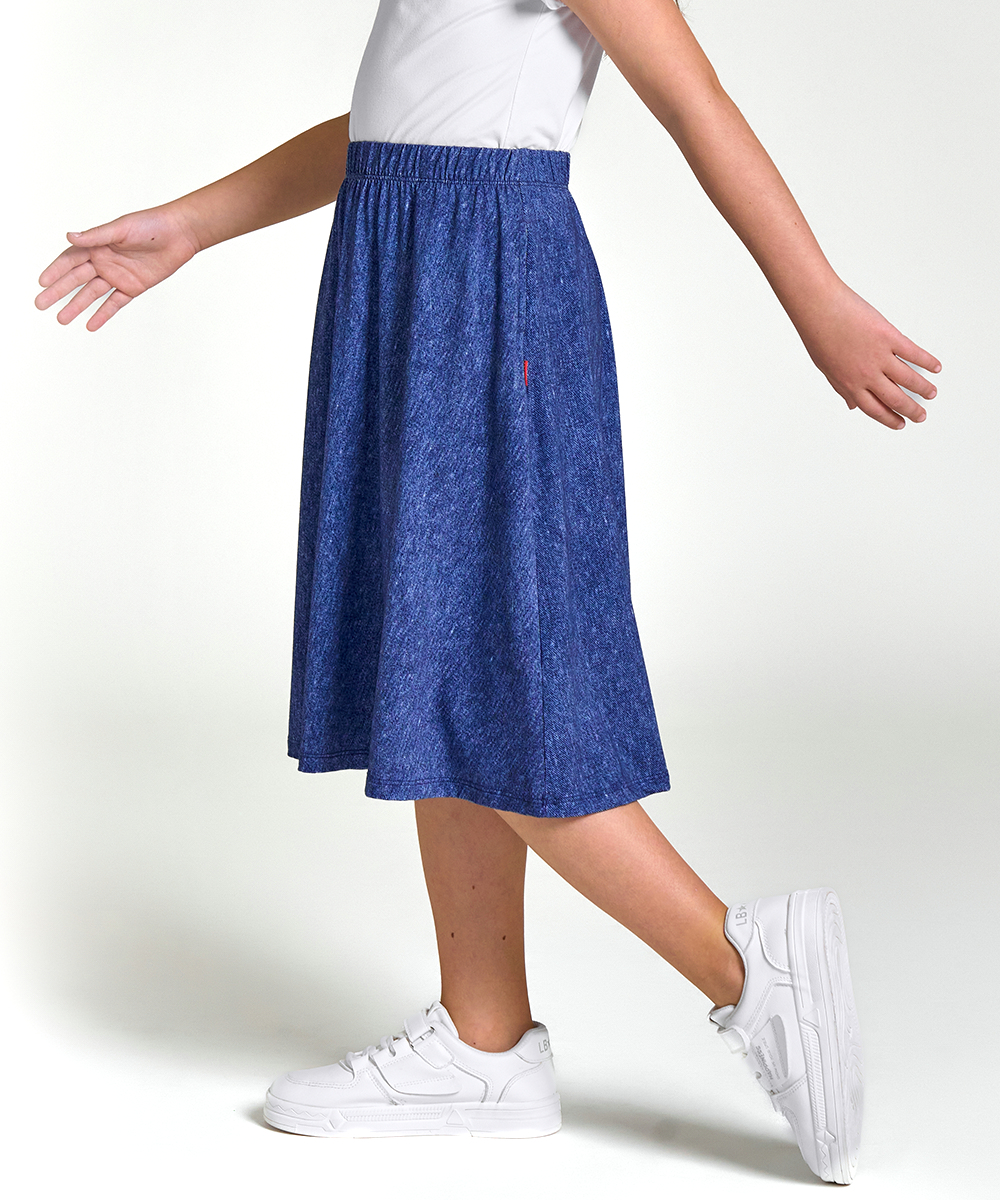 Girls Midi A-Line Bamboo Skirts for School 6-14Y