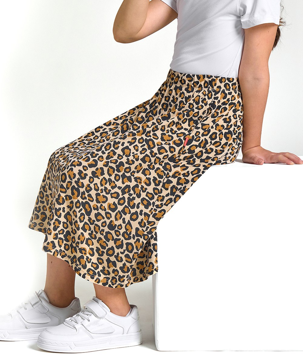 Girls Midi A-Line Bamboo Skirts for School 6-14Y