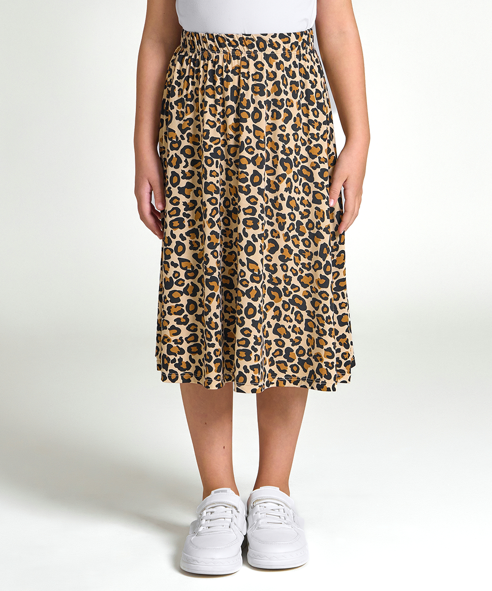 Girls Midi A-Line Bamboo Skirts for School 6-14Y