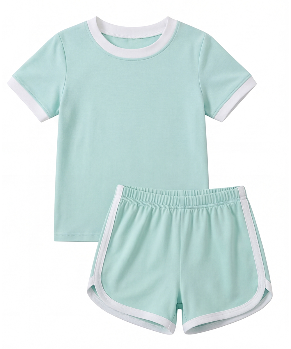 Toddler Girls Short Sleeve Cool Bamboo Pjs