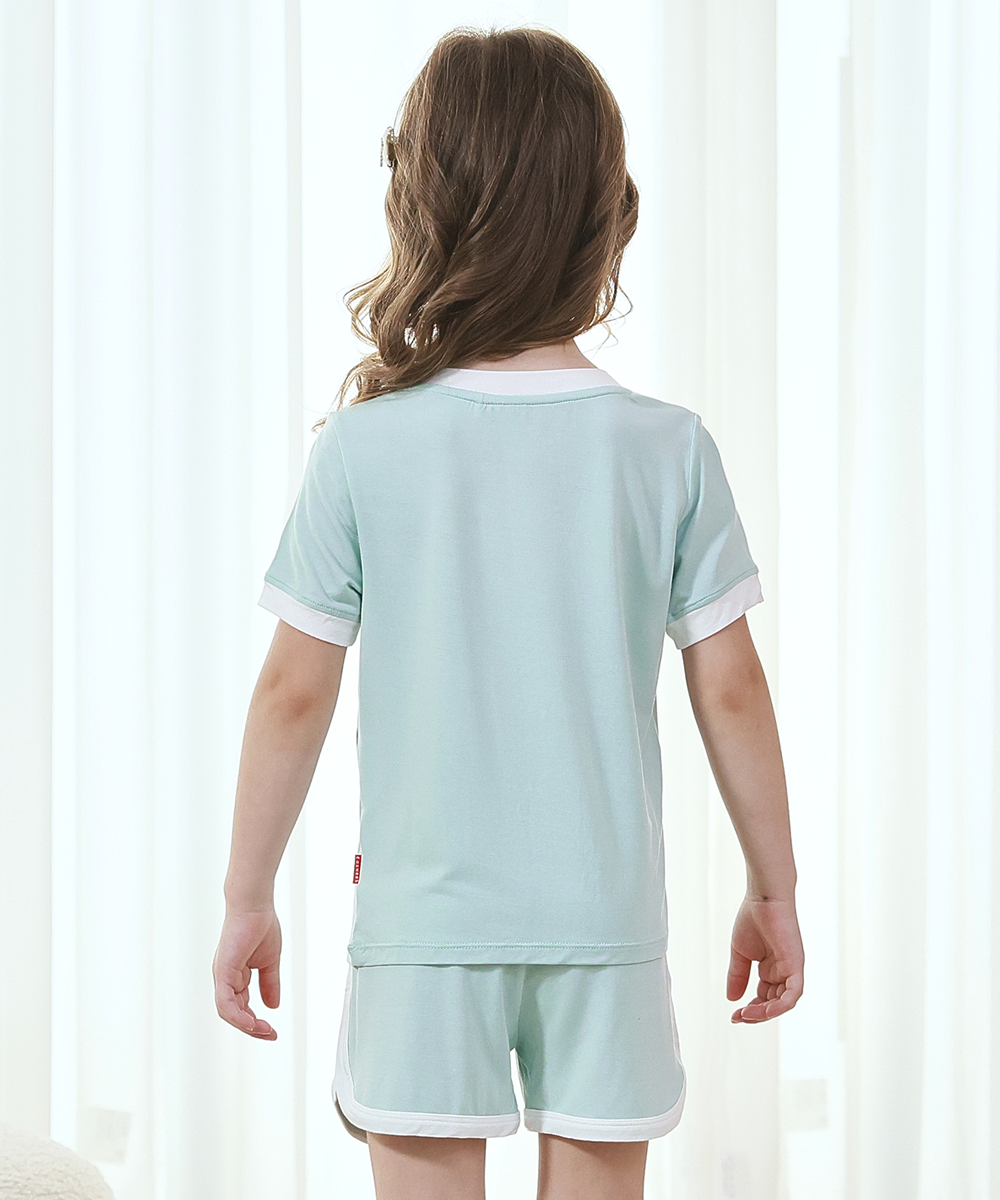 Toddler Girls Short Sleeve Cool Bamboo Pjs