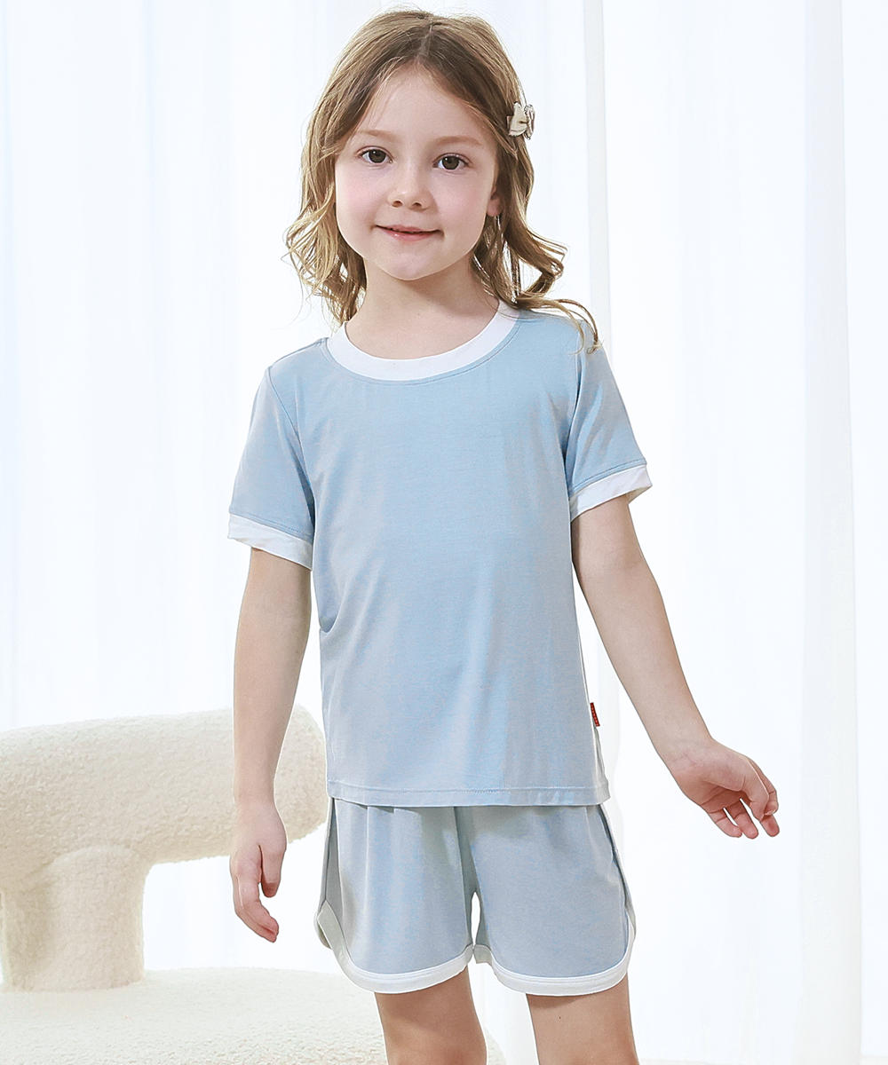 Toddler Girls Short Sleeve Cool Bamboo Pjs