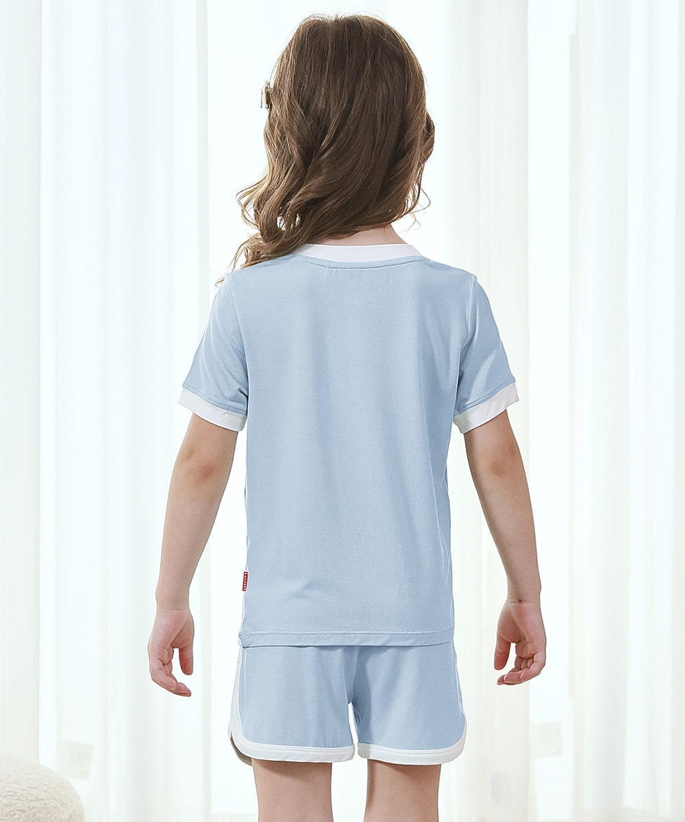 Toddler Girls Short Sleeve Cool Bamboo Pjs