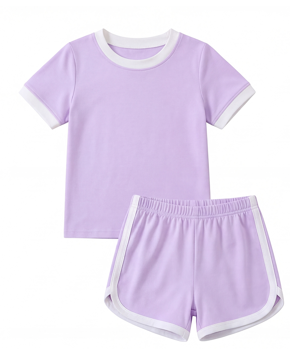 Toddler Girls Short Sleeve Cool Bamboo Pjs