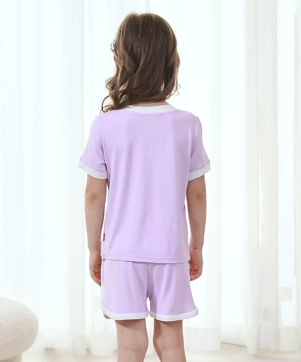 Toddler Girls Short Sleeve Cool Bamboo Pjs