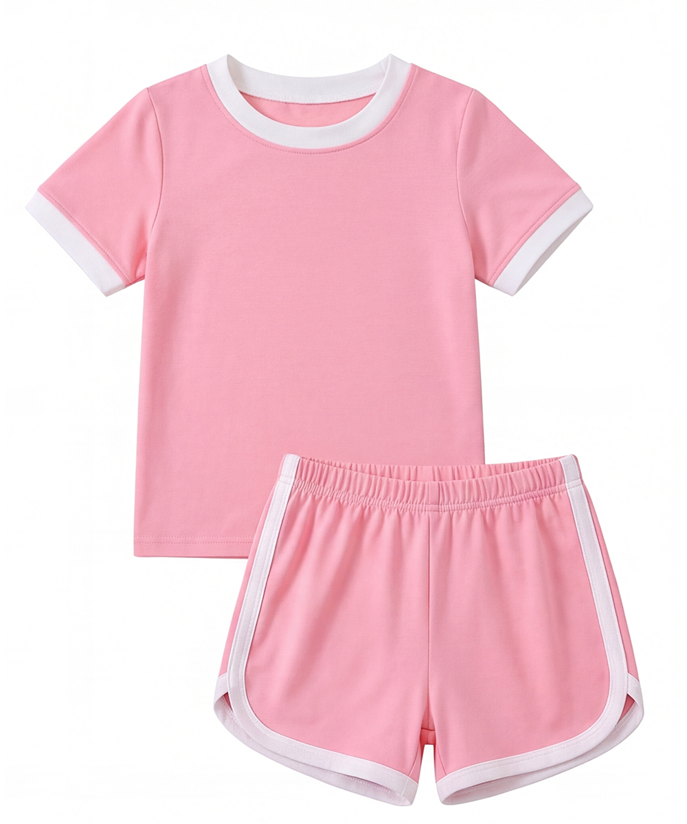 Toddler Girls Short Sleeve Cool Bamboo Pjs