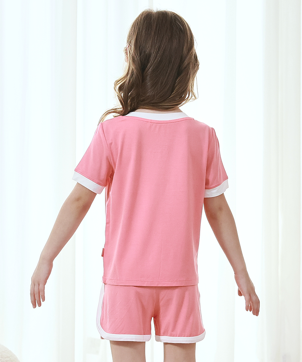 Toddler Girls Short Sleeve Cool Bamboo Pjs